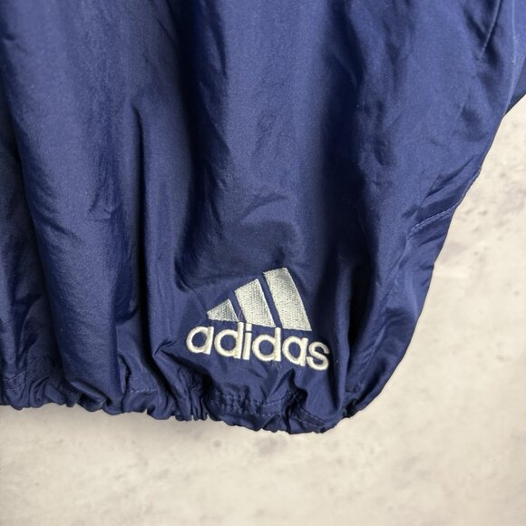 Vintage Adidas Windbreaker Jacket Mens 2XL 26.5x29.5 Blue Y2k 90s - Picture 5 of 9